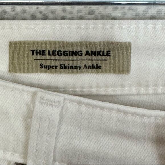 A.G. The Legging  White Super Skinny Ankle Jeans| Size 26 - Picture 10 of 12